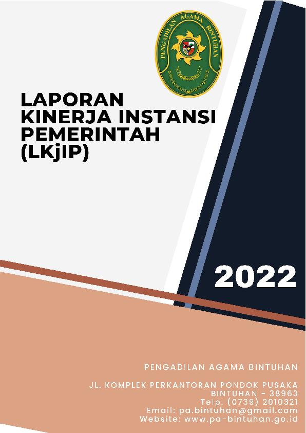 06. Laporan Kinerja Instansi Pemerintah LKjIP Tahun 2021